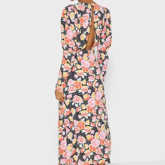 TOPSHOP "Pastel Dream Puff Sleeve Midi dress" size: 4 - Picture 2 of 16